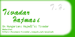 tivadar hajmasi business card